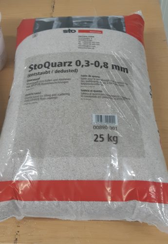 StoQuarz beszóróanyag, 0,3-0,8  mm, 25 kg