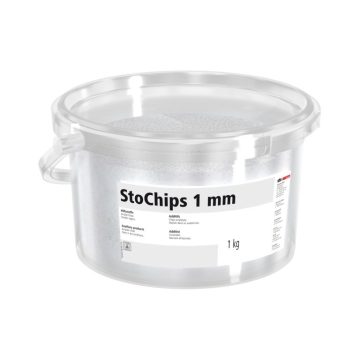 Material de împrăștiere StoChips 1 mm, 1 kg, argintiu