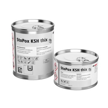   Protecție împotriva coroziunii și punte adezivă StoPox KSH thix, 1 kg, maro-roșiatic