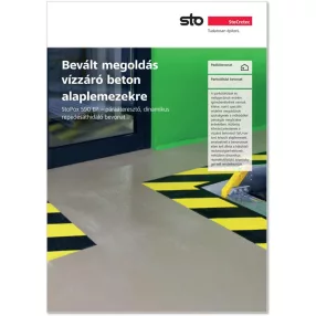   Bevált megoldás vízzáró beton alaplemezekre - Letölthető pdf katalógus