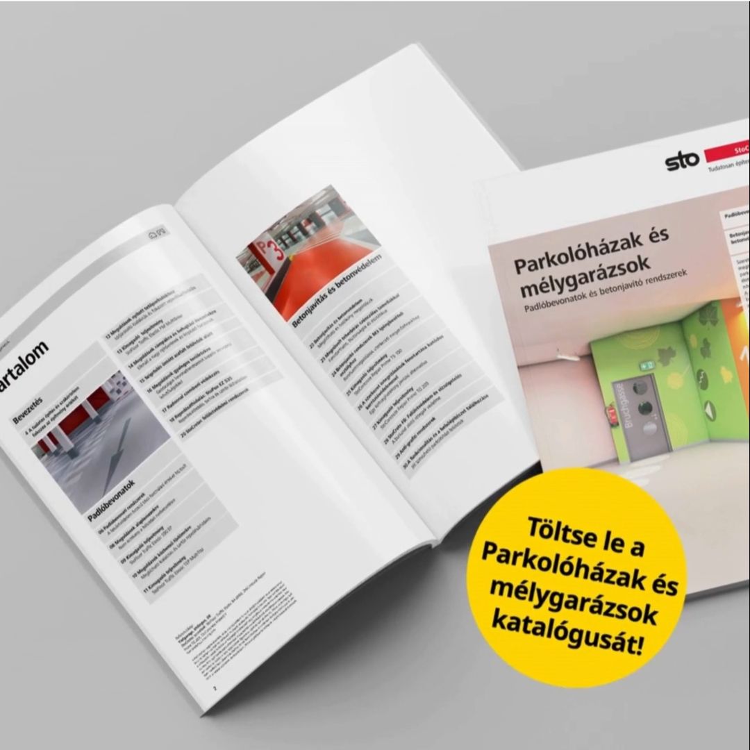 Tervezzen okosan a StoCretec Parkolóházak és mélygarázsok katalógusával!